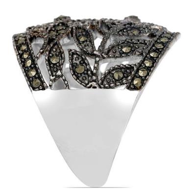 BUY 925 STERLING SILVER NATURAL AUSTRIAN MARCASITE GEMSTONE STYLISH RING